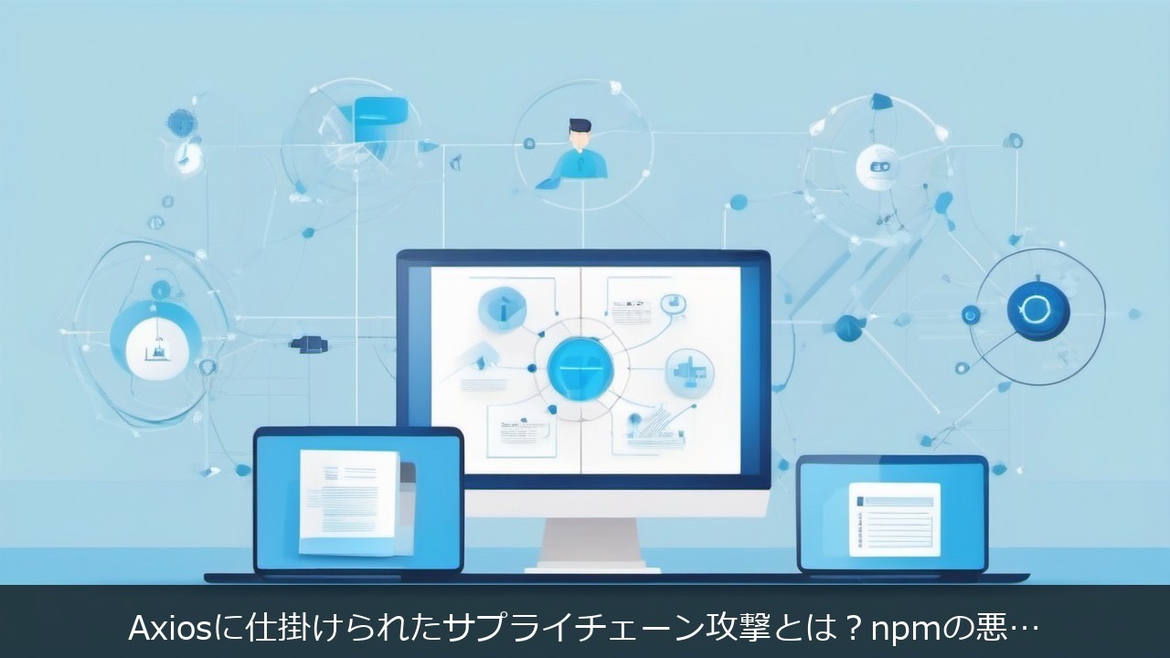AI：Axiosに仕掛けられたサプライチェーン攻撃とは？npmの悪意ある依存関係と開発者が取るべき対策 アイキャッチ