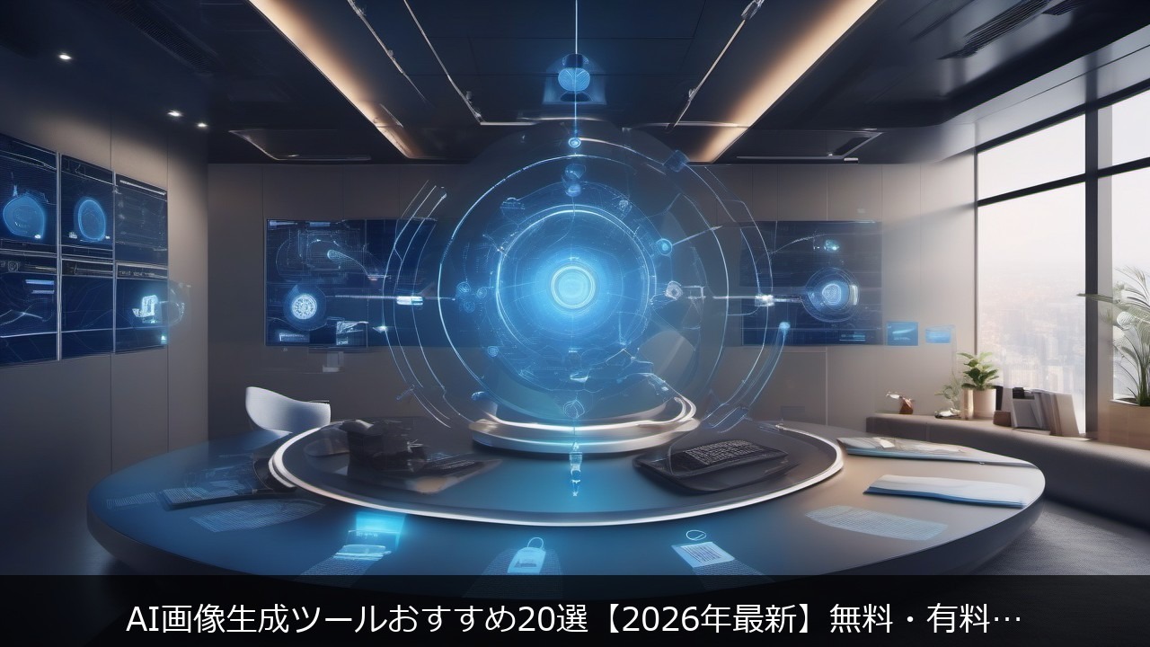 業務効率化：AI画像生成ツールおすすめ20選【2026年最新】無料・有料を用途別に徹底比較 アイキャッチ