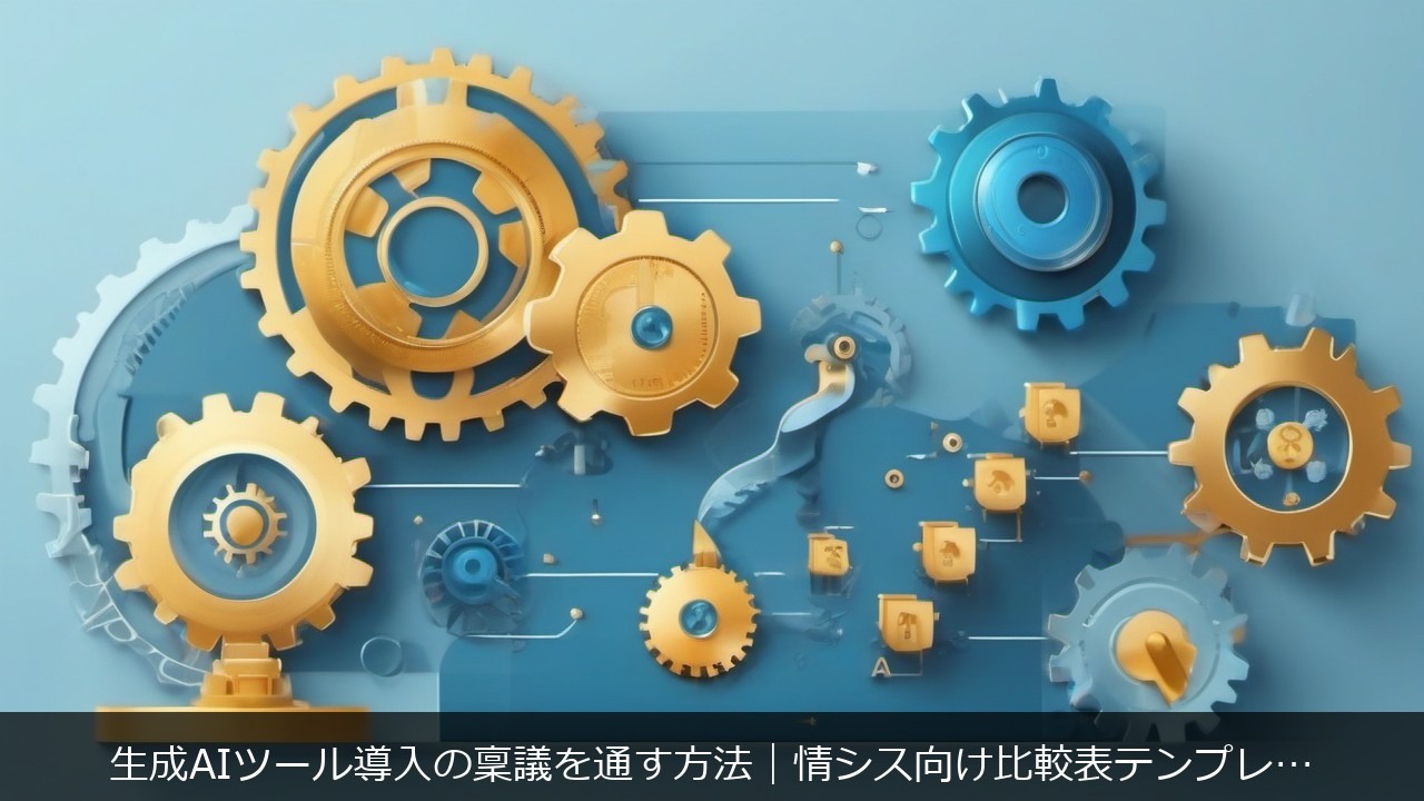 AI×自動化：生成AIツール導入の稟議を通す方法｜情シス向け比較表テンプレート付き アイキャッチ