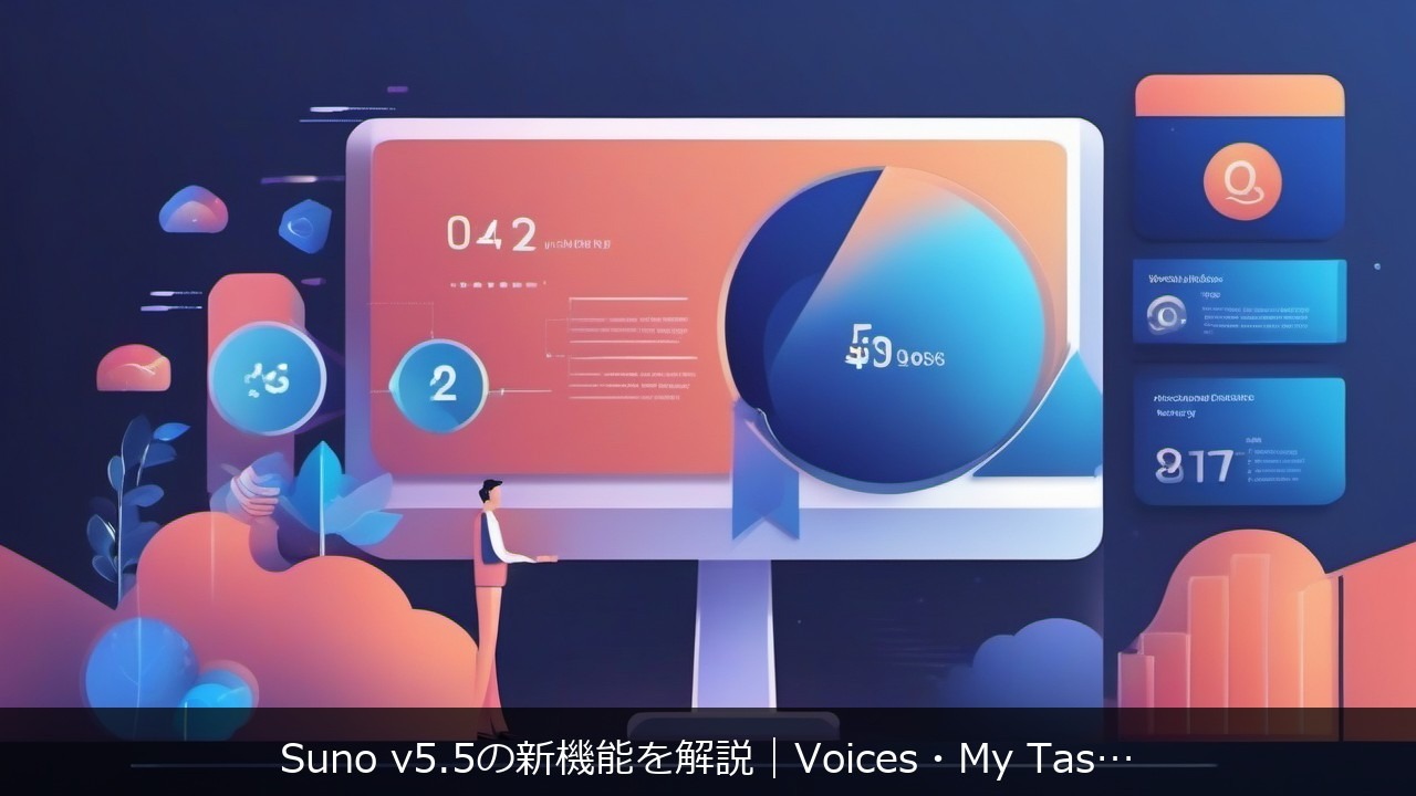 Suno v5.5の新機能を解説｜Voices・My Taste・Custom Modelsで変わるAI音楽生成 アイキャッチ