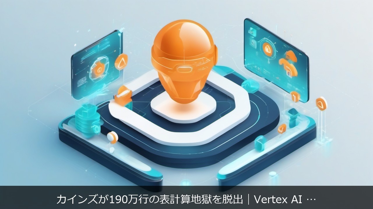 カインズが190万行の表計算地獄を脱出｜Vertex AI Agent Builderで発注・在庫を自動化した全貌 アイキャッチ
