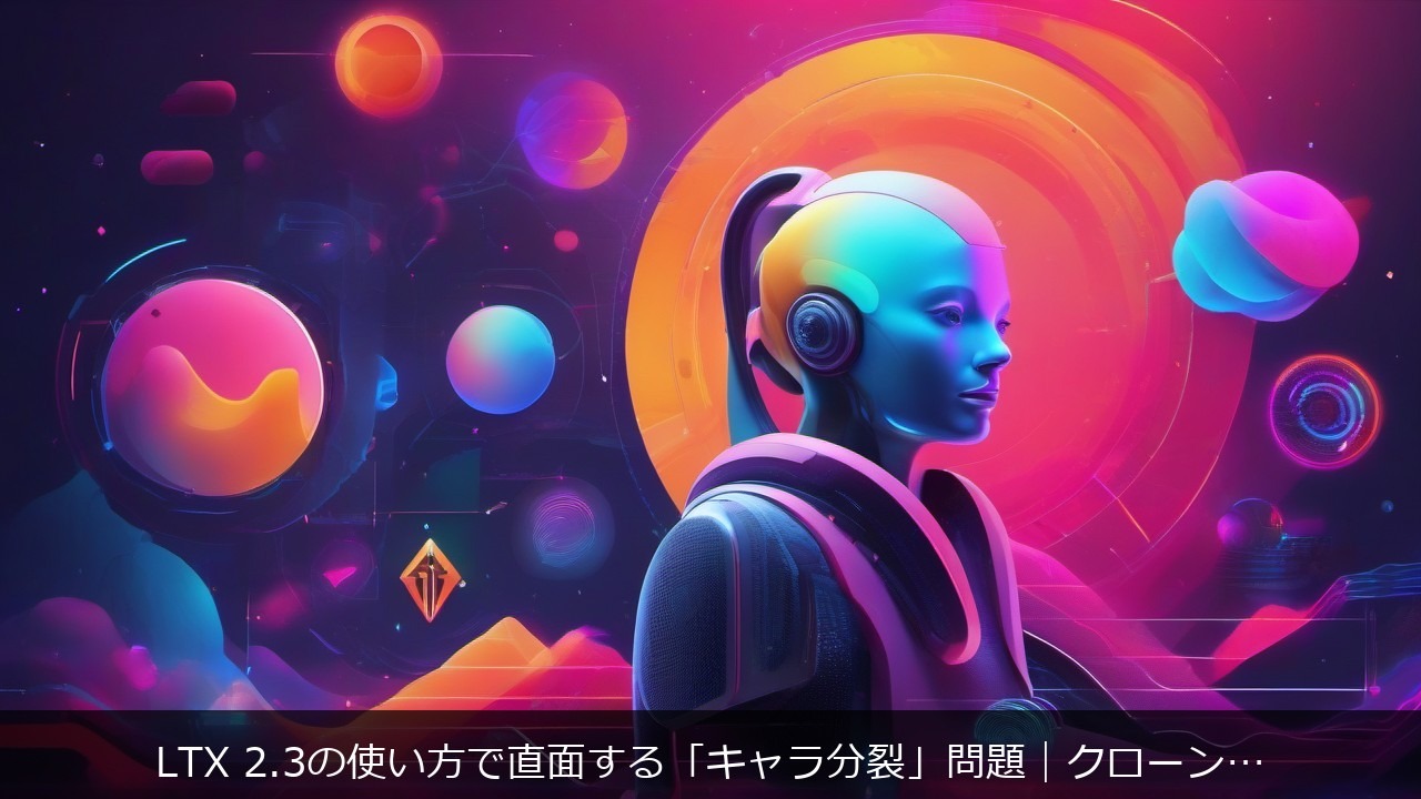 LTX 2.3の使い方で直面する「キャラ分裂」問題｜クローン現象を抑える5つの対策 アイキャッチ