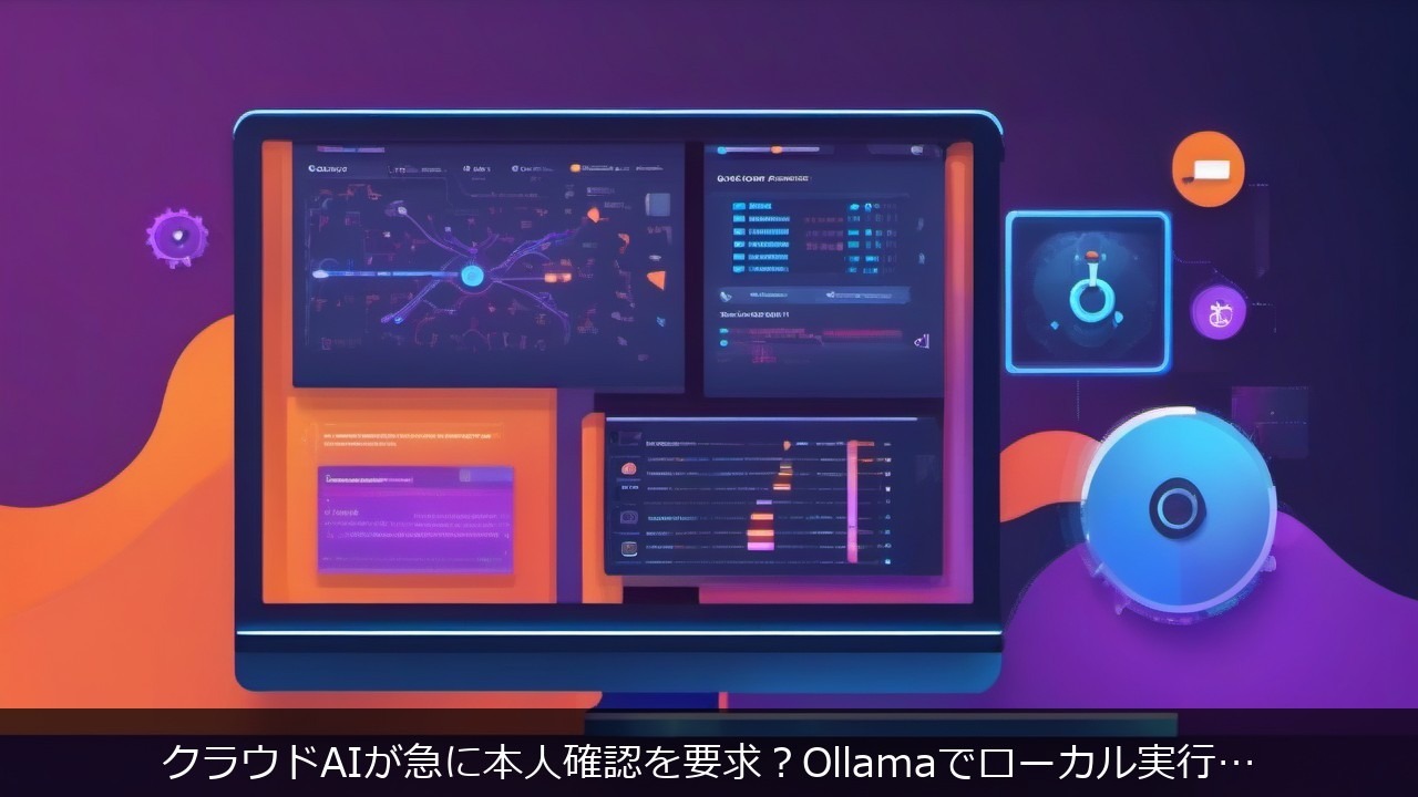 クラウドAIが急に本人確認を要求？Ollamaでローカル実行に切り替える解決法 アイキャッチ