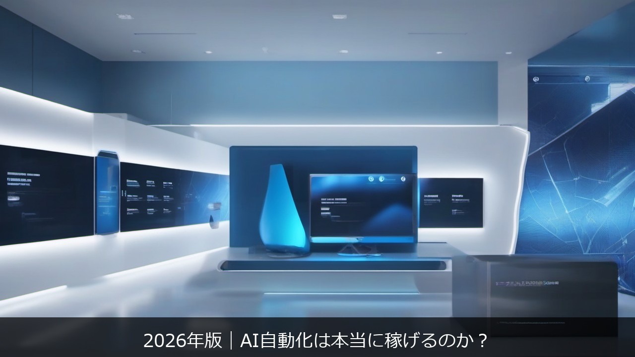 AI自動化 設計思想に関する記事のアイキャッチ画像 - 2026年版｜AI自動化は本当に稼げるのか？