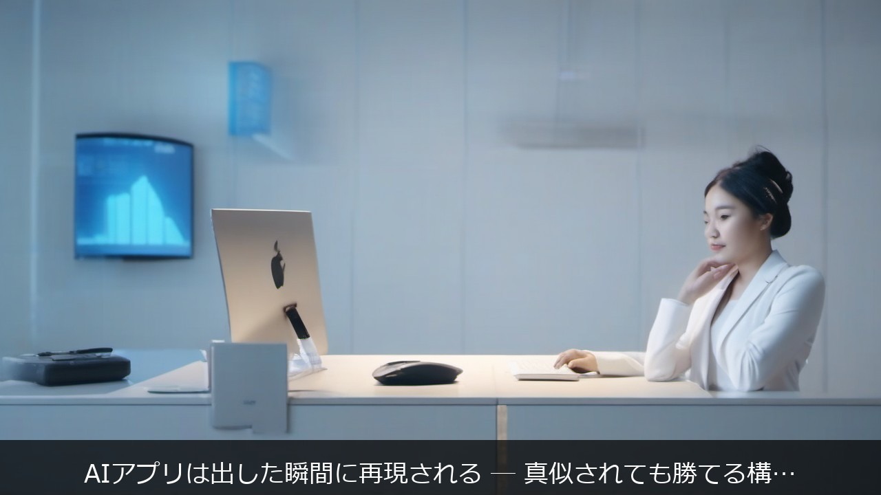 AI 後発対策 リバースエンジニアリングに関する記事のアイキャッチ画像 - AIアプリは出した瞬間に再現される ─ 真似されても勝てる構造の作り方