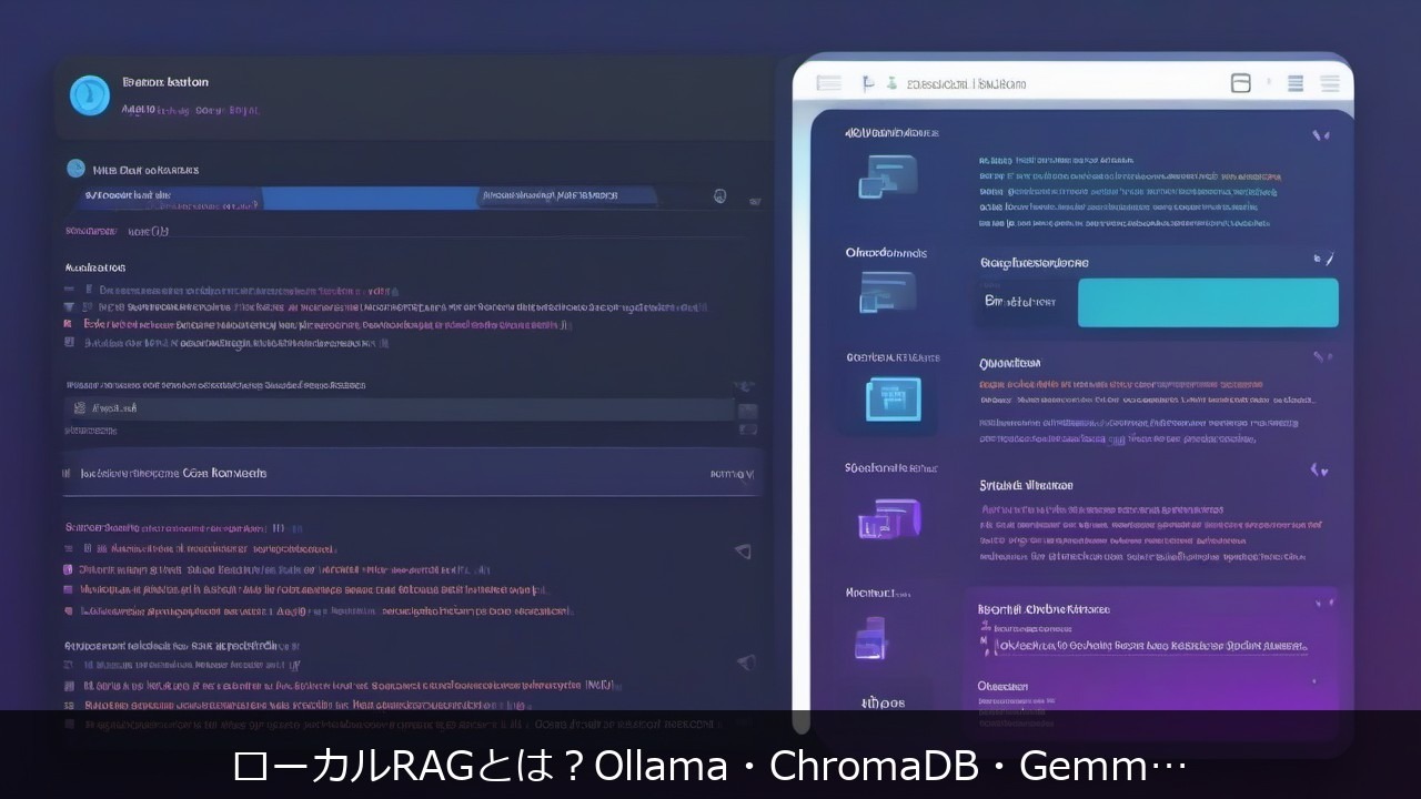 ローカルRAGとは？Ollama・ChromaDB・Gemma 3で作る自分専用AI【初心者向け】 アイキャッチ