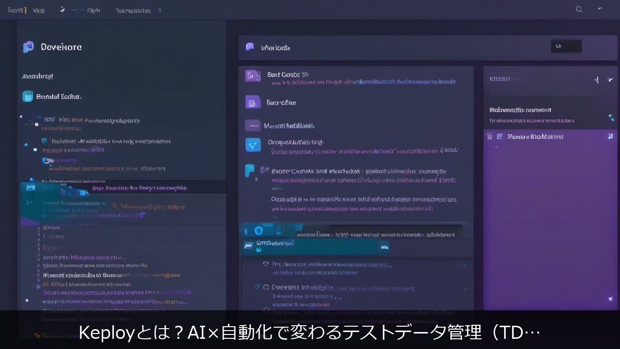 Keployとは？AI×自動化で変わるテストデータ管理（TDM）を初心者向けにわかりやすく解説 アイキャッチ