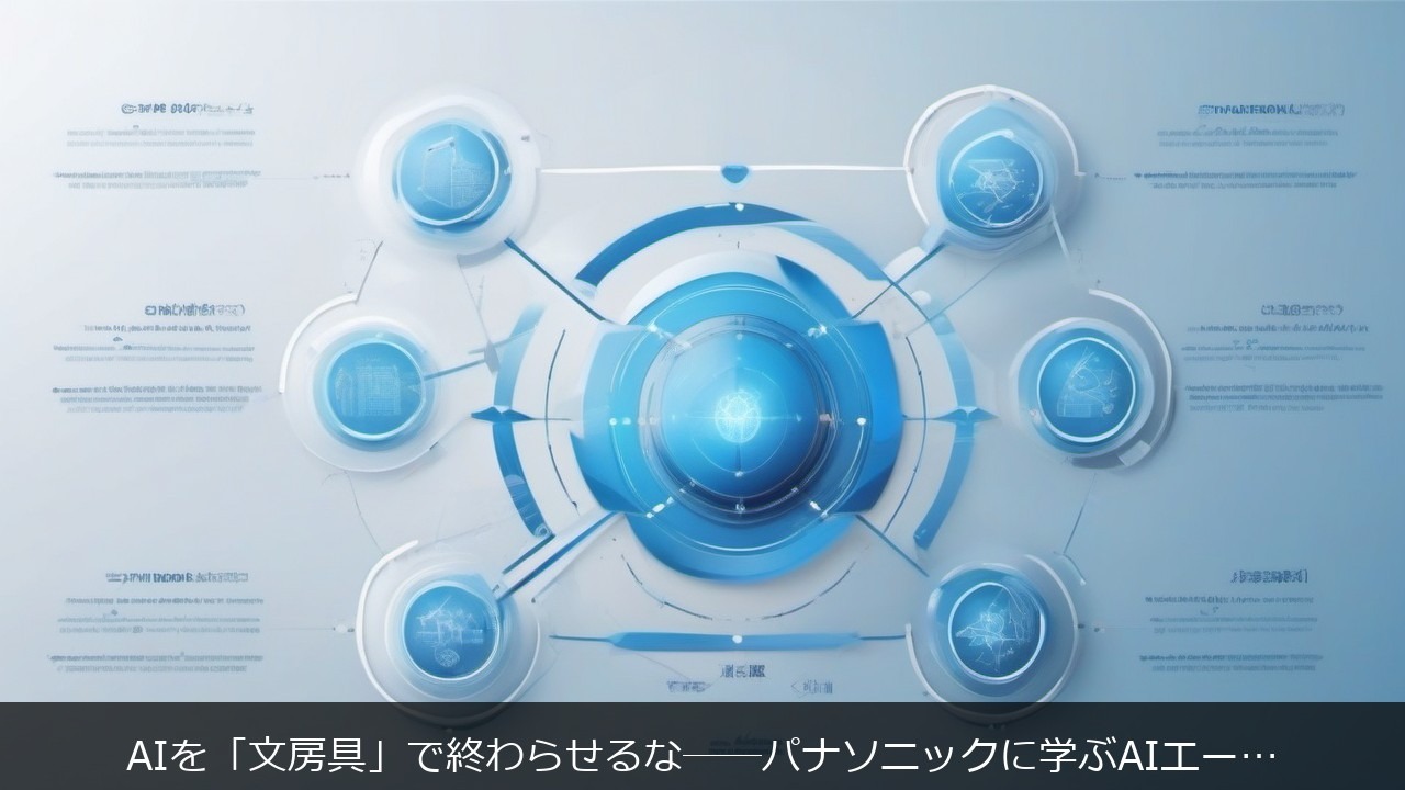 AIを「文房具」で終わらせるな──パナソニックに学ぶAIエージェント×BPRの実践論 アイキャッチ