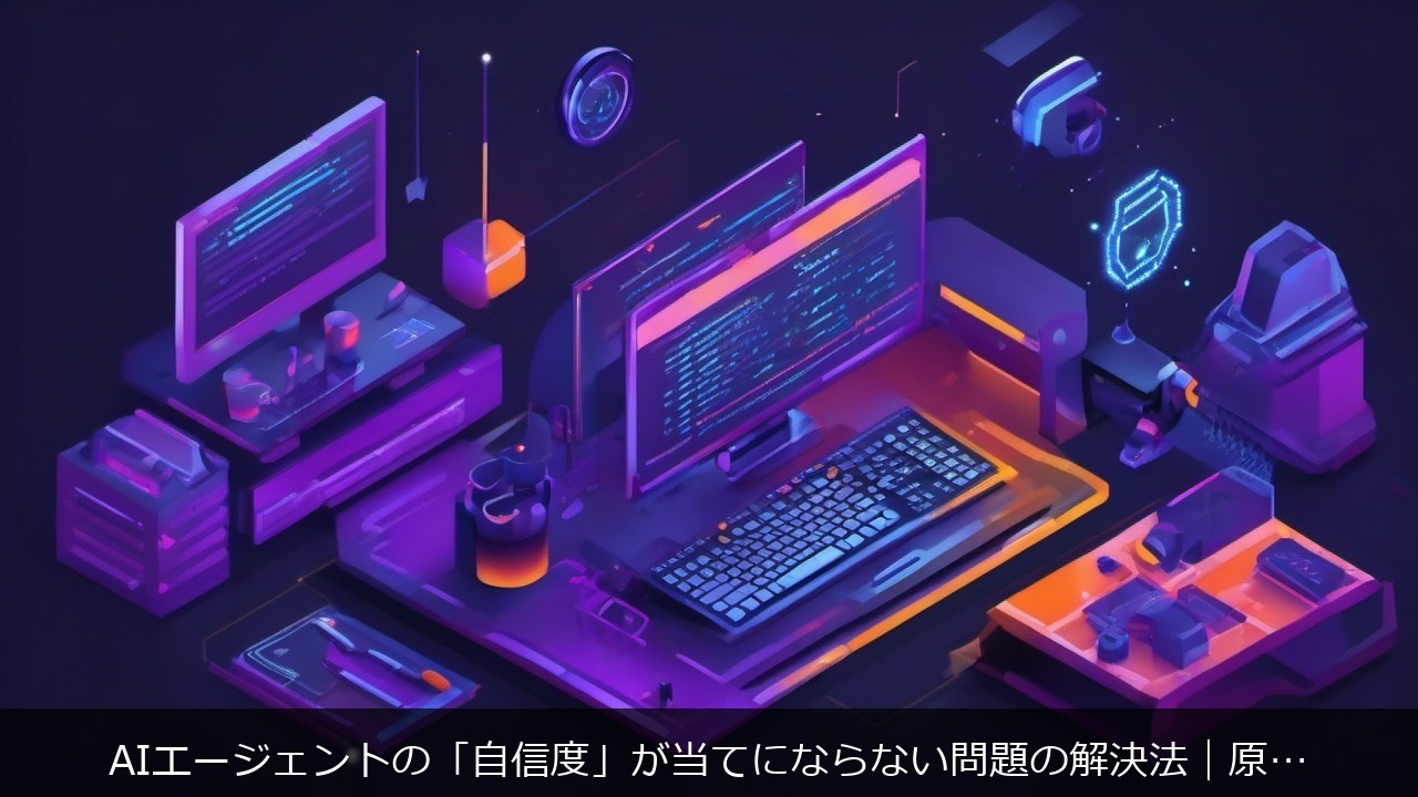 使い方：AIエージェントの「自信度」が当てにならない問題の解決法｜原因と対処法を徹底解説 アイキャッチ