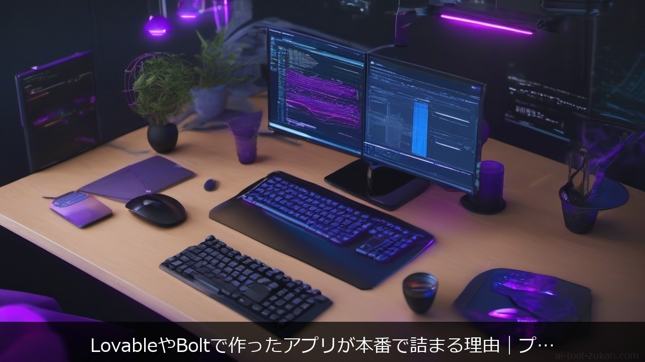 LovableやBoltで作ったアプリが本番で詰まる理由に関する記事のアイキャッチ画像 - LovableやBoltで作ったアプリが本番で詰まる理由｜プロトタイプを実運用へ移す移行手順