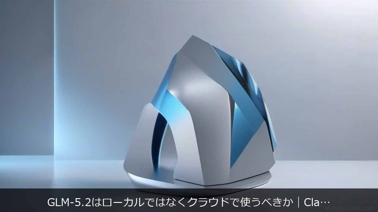 GLM-5.2はローカルではなくクラウドで使うべきか｜Claude・Codex比較と料金の目安 アイキャッチ