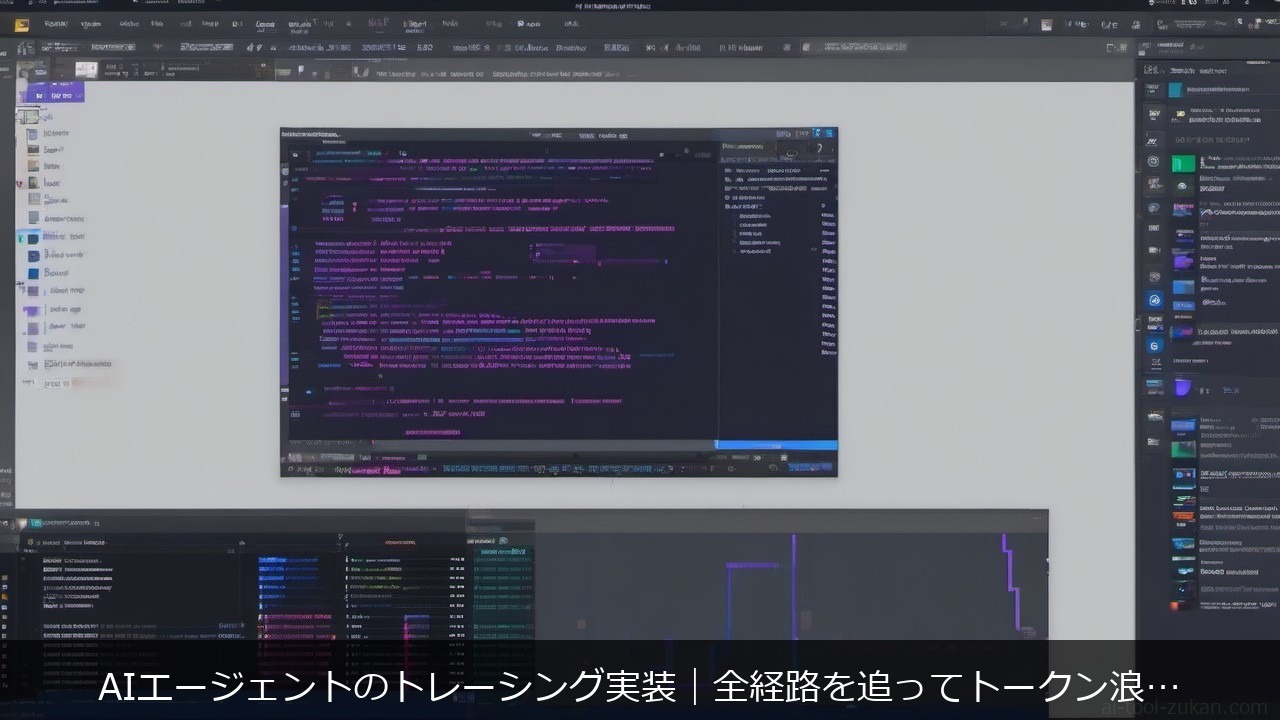 AIエージェントに関する記事のアイキャッチ画像 - AIエージェントのトレーシング実装｜全経路を追ってトークン浪費と失敗箇所を可視化