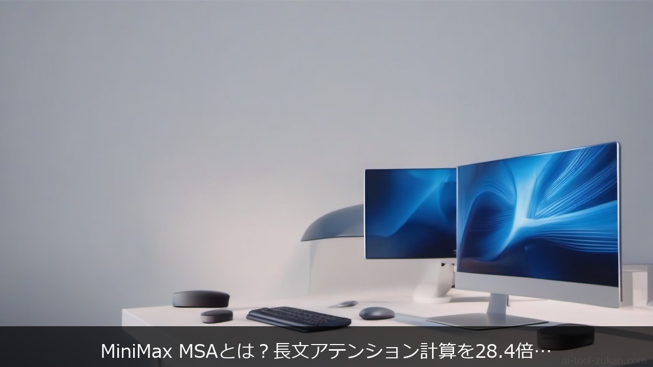 MiniMax MSAとはに関する記事のアイキャッチ画像 - MiniMax MSAとは？長文アテンション計算を28.4倍削減する2段階スパースアテンションを解説