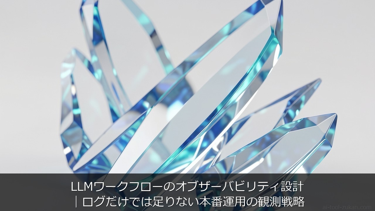 LLMワークフローのオブザーバビリティ設計｜ログだけでは足りない本番運用の観測戦略 のアイキャッチ画像