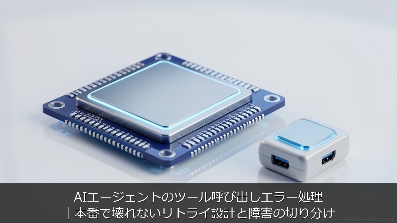 AIエージェントに関する記事のアイキャッチ画像 - AIエージェントのツール呼び出しエラー処理｜本番で壊れないリトライ設計と障害の切り分け
