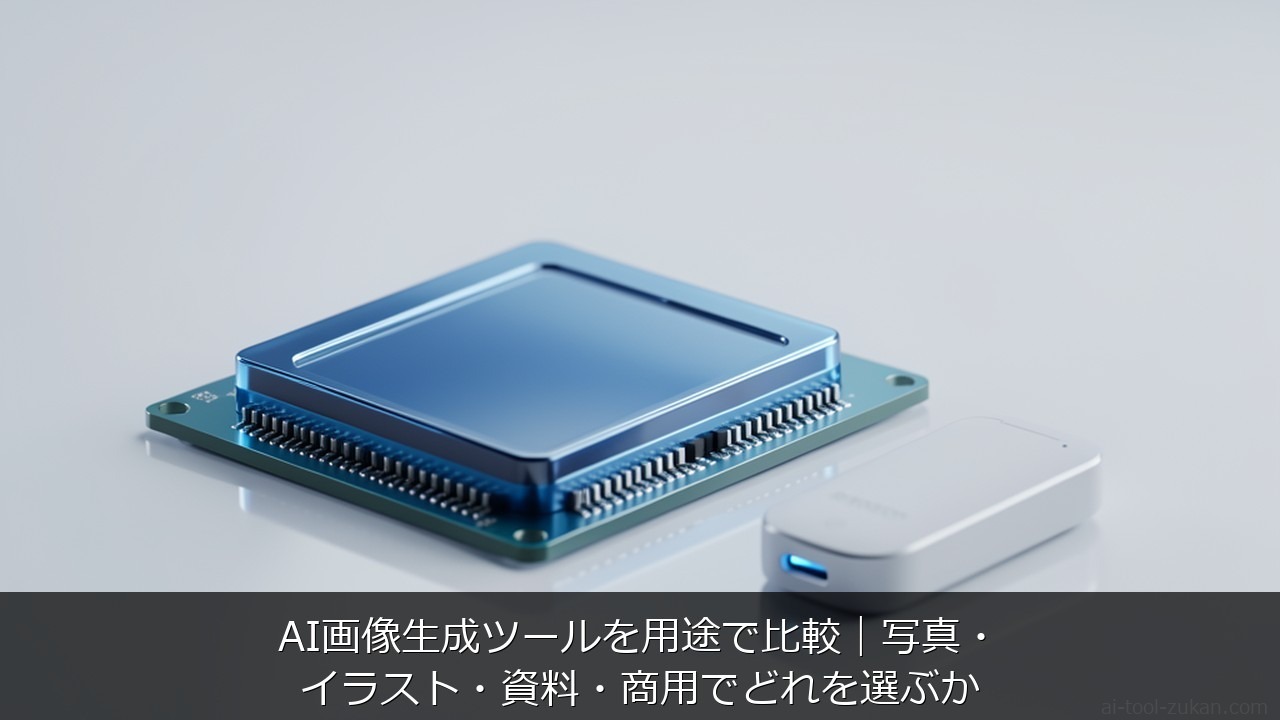 AI画像生成 比較に関する記事のアイキャッチ画像 - AI画像生成ツールを用途で比較
