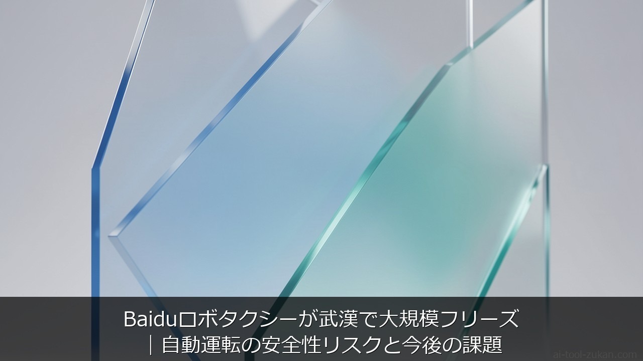 Baiduロボタクシーが武漢で大規模フリーズ｜自動運転の安全性リスクと今後の課題 のアイキャッチ画像