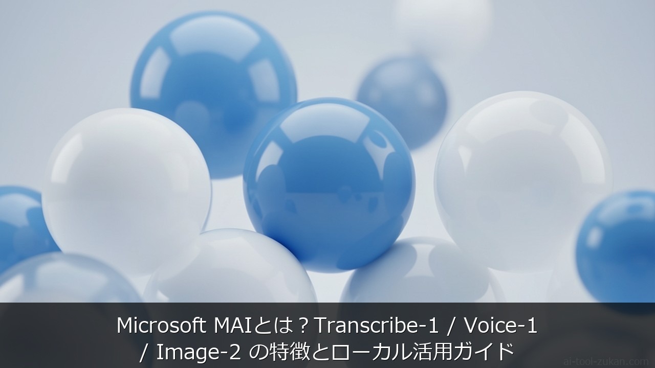 Microsoft MAIとは？Transcribe-1 / Voice-1 / Image-2 の のアイキャッチ画像