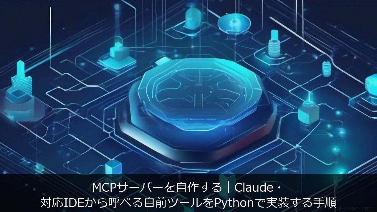 MCPサーバーを自作する｜Claude・対応IDEから呼べる自前ツールをPythonで実装する手順