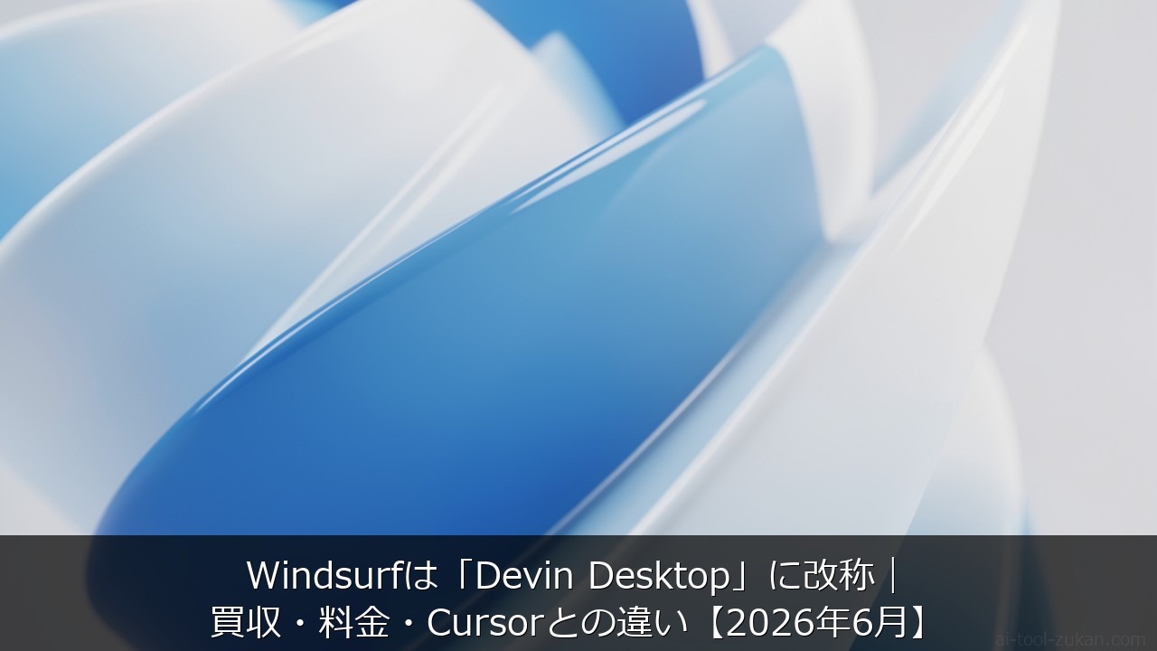 Windsurfは「Devin Desktop」に改称｜買収・料金・Cursorとの違い【2026年 のアイキャッチ画像