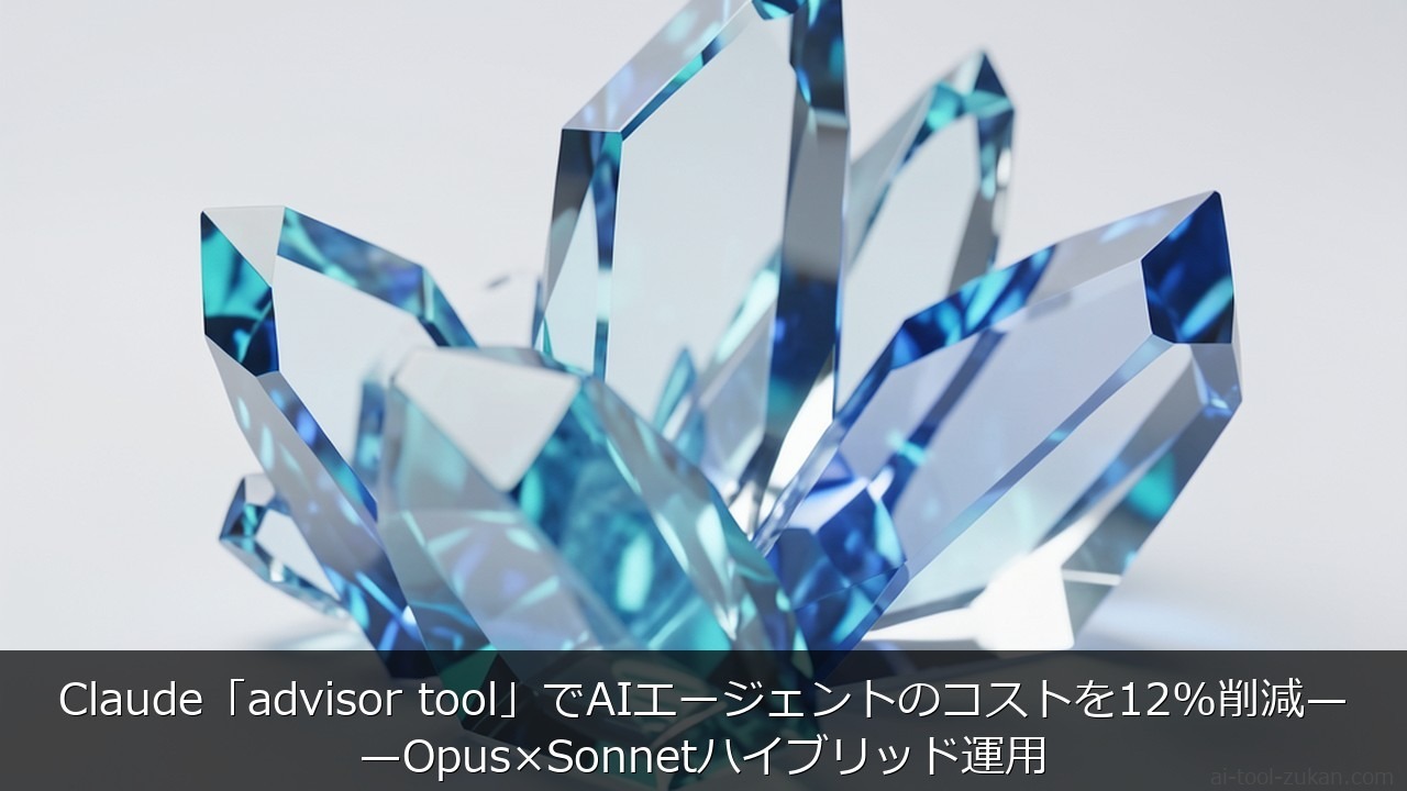 Claude「advisor tool」でAIエージェントのコストを12%削減——Opus×Sonn のアイキャッチ画像