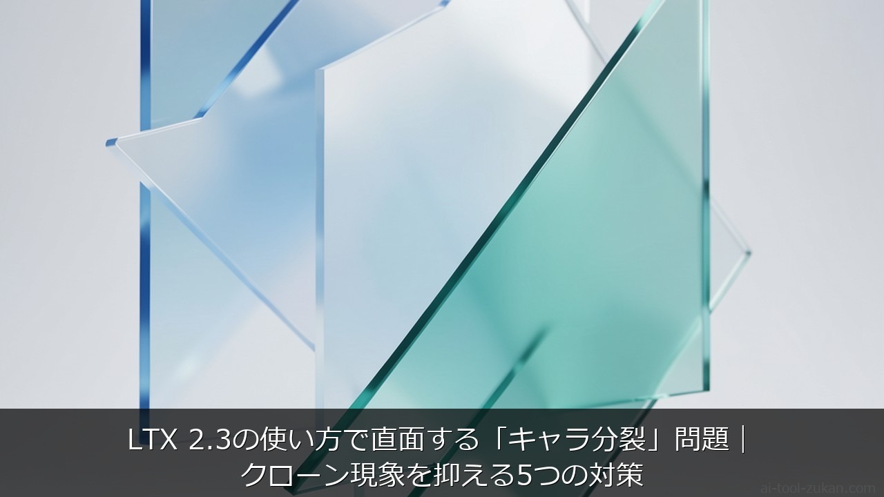LTX 2.3の使い方で直面する「キャラ分裂」問題｜クローン現象を抑える5つの対策 のアイキャッチ画像