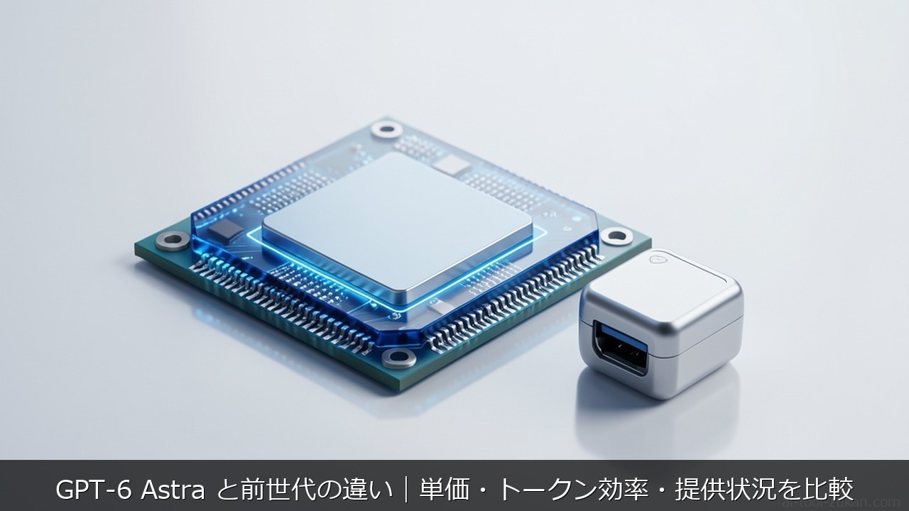 GPT-6 Astraに関する記事のアイキャッチ画像 - GPT-6 Astra と前世代の違い｜単価・トークン効率・提供状況を比較