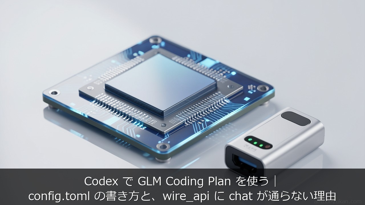 GLM Coding Planに関する記事のアイキャッチ画像 - Codex で GLM Coding Plan を使う
